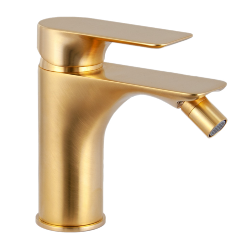 Смеситель Remer Infinity I22BG на биде брашированное золото без термостата Смеситель Remer Infinity I22BG на биде брашированное золото без термостата