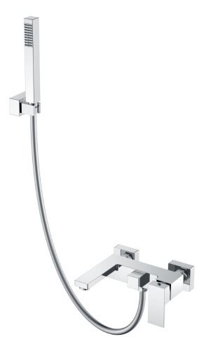 Смеситель Boheme Qubic 473-CR настенный хром