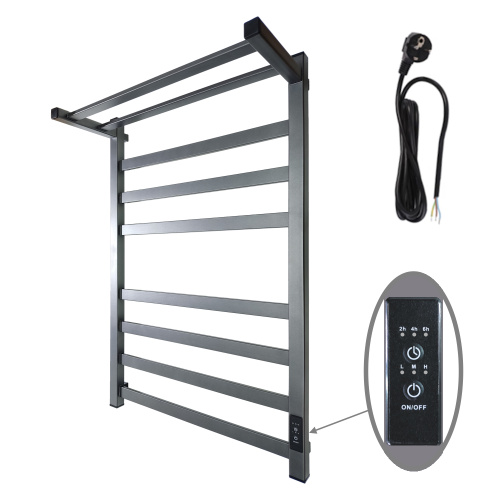 Полотенцесушитель Маргроид 8110 профильный 8110-8050-5179-7024 53х81 электрический графитовый серый