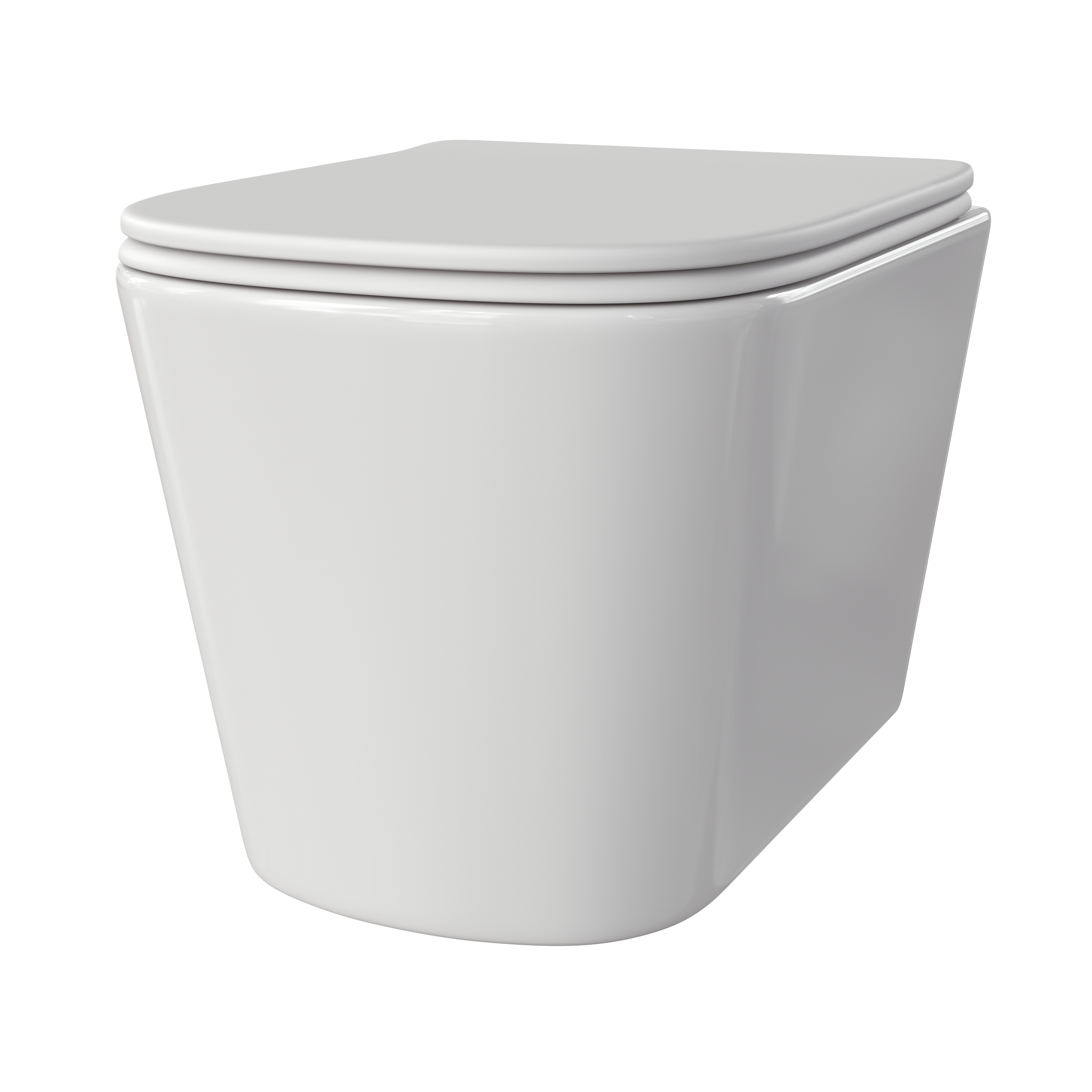 Унитаз подвесной Taliente Correto CR25200 белый с сиденьем микролифт безободковый душевой смыв