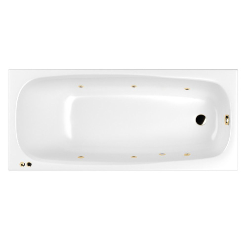 Ванна гидромассажная Whitecross LAYLA 0102.180080.100.SOFT.GL 180х80  прямоугольная