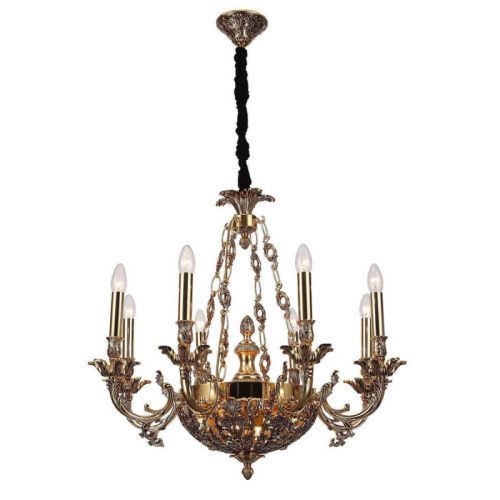 Люстра подвесная Lucia Tucci Firenze Antique Gold (Фирензе Антикуе Голд) Firenze 1781.8.2 Antique Gold
