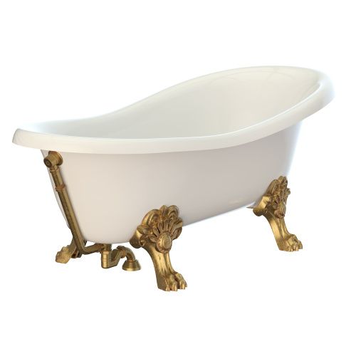 Ванна из искусственного мрамора Migliore BELLA 24623 170х80 отдельностоящая овальная с ножками