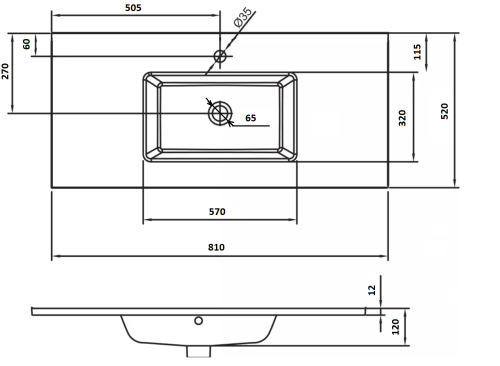 Раковина стеклянная Armadi Art NeoArt 852-080-DB 81х52 полувстраиваемая цвет коричневый 1 отверстие под смеситель