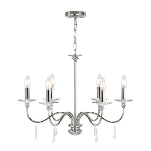 Люстра подвесная Elstead Lighting Finsbury park (Финсбуры парк) FP6-POL-NICKEL
