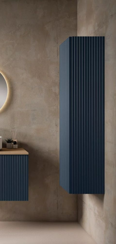 Шкаф-пенал Visobath Bari 87274/Navy 35х27х120 подвесной цвет темно-синий