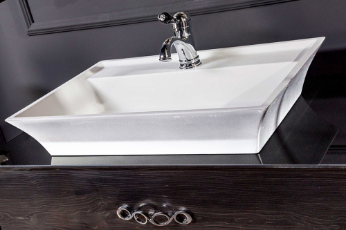 Раковина из искусственного камня Armadi Art NeoArt 811 67х45 накладная цвет белый 1 отверстие под смеситель