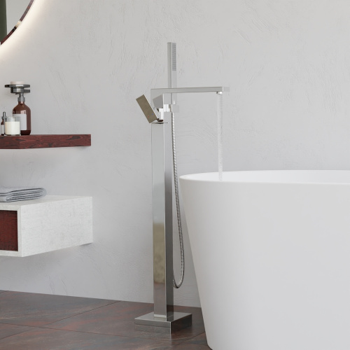 Смеситель RGW Shower Panels 511405350-01 напольный хром без термостата