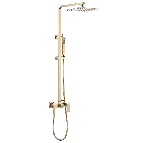 Душевая стойка ABBER AF8220G настенная цвет золото матовое Душевая стойка ABBER AF8220G настенная цвет золото матовое