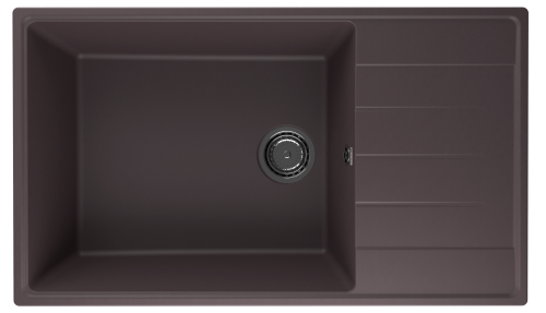 Кухонная мойка Ulgran Quartz Prima 860-06 86х50 цвет трюфель