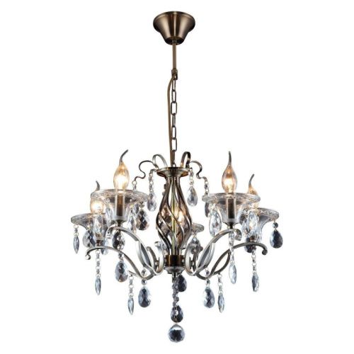 Люстра подвесная Toplight Zoe Bronze (Зое Бронзе) TL7220D-05AB