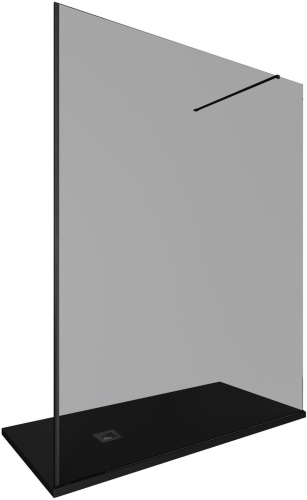 Душевая перегородка Allen Brau Infinity 3.21034.BBA.T 160х200 стекло тонированное профиль черный