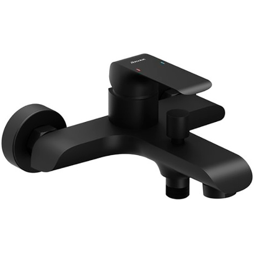 Смеситель Ravak FLAT X070175 настенный черный матовый без термостата