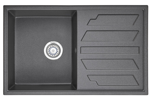 Кухонная мойка Granula 8002 ГРАФИТ 79х50 цвет графит