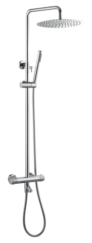 Душевая стойка Boheme Uno 468-T-CR настенная цвет хром с термостатом