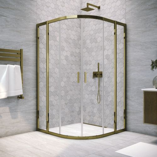 Душевой уголок Vegas-Glass ZS TUR+NOVO ZS TUR NOVO 120 05 01 120х120 стекло прозрачное профиль бронза без поддона