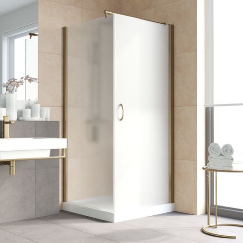 Душевой уголок Vegas-Glass EP-Fis LUX EP-Fis LUX 80*110 05 10 R 110х80 стекло матовое профиль бронза без поддона