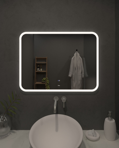 Зеркало в ванную Sintesi JANO SIN-SPEC-JANO-80 80х60 цвет белый