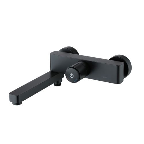 Смеситель для ванны и душа Iddis Slide SLIBLBTi02WA настенный черный