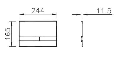 Кнопка смыва Vitra Select 740-1100 - фото 2