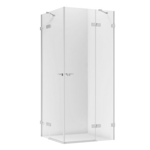 Душевой уголок New Trendy EVENTA Chrome EXK-4534 90х90 стекло прозрачное профиль хром без поддона
