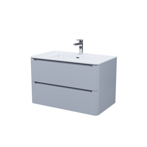 Тумба с раковиной IDDIS Edifice EDI80L0i95K 80х47х50 подвесная цвет серый