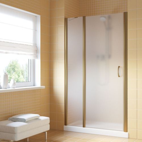 Душевая дверь Vegas-Glass EP-F-1 LUX EP-F-1 LUX 135 5 10 L 135х200 стекло матовое профиль бронза