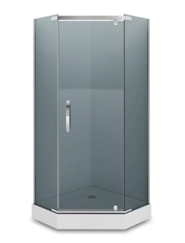 Душевой уголок Loranto NEO CS-22112-100 100x200 стекло тонированное профиль серебро без поддона