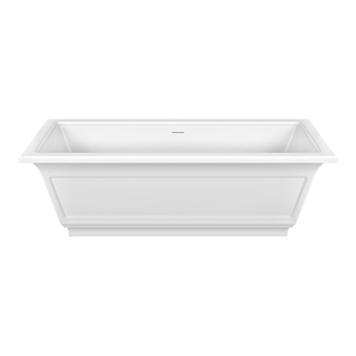 Ванна из литьевого мрамора Gessi Eleganza 46715#521 180х85 отдельностоящая прямоугольная