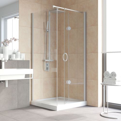 Душевой уголок Vegas-Glass GPS-Fis LUX GPS-Fis LUX 80*80 07 crystalvision R 80х80 стекло прозрачное профиль хром без поддона