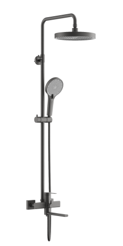 Душевая стойка BELZ B813 B24813-3 настенная цвет оружейная сталь