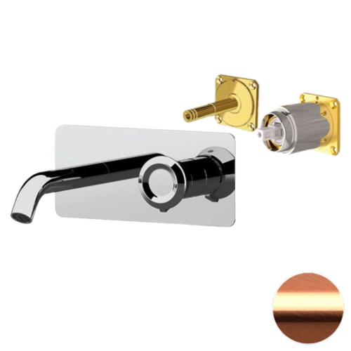 Смеситель для раковины Remer Element ET15KBRP встраиваемый в стену медь