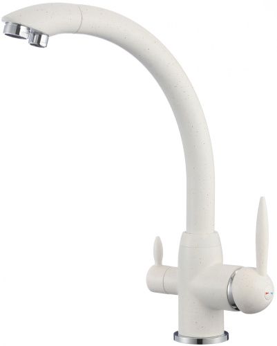 Смеситель для кухни Savol S-L1699W на столешницу белый