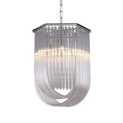 Светильник подвесной Delight Collection Murano Glass (Мурано Гласс) KR0116P-6/A chrome