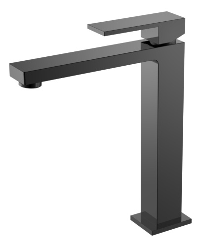 Смеситель Boheme Qubic 472-SGM на столешницу графит глянцевый