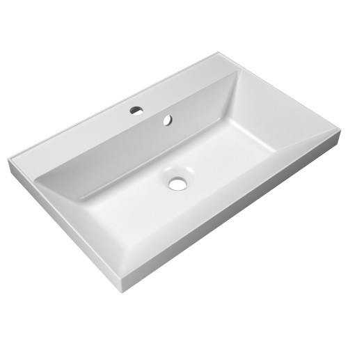 Раковина из искусственного камня BelBagno BB700/450-LV-MR-AST 70х45 накладная цвет белый матовый