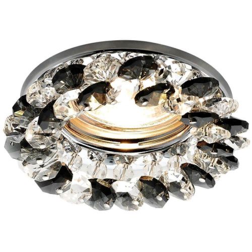 Светильник встраиваемый Ambrella Light Crystal (Црыстал) K206 BK/CH