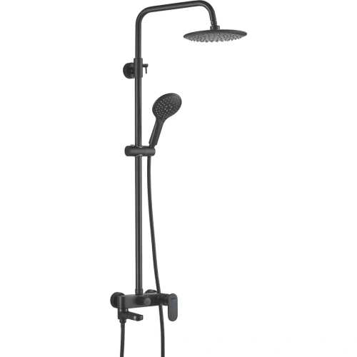 Душевая стойка Shevanik S8736H настенная цвет черный