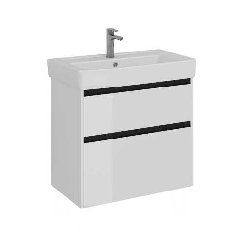 Тумба под раковину LeMark Combi LM03C80T-black 74,4х43,7х65 подвесная/напольная