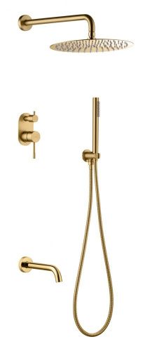 Душевая система Boheme Uno 464-2-MG встраиваемая цвет золото матовое