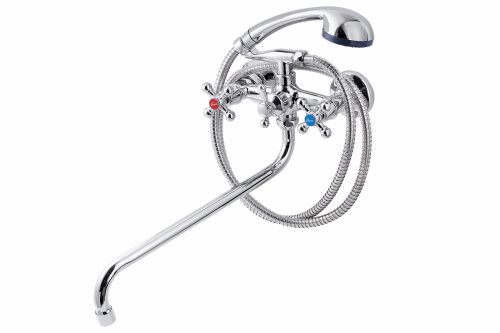 Смеситель для ванны и душа FAUZT FZs-428-54 настенный хром