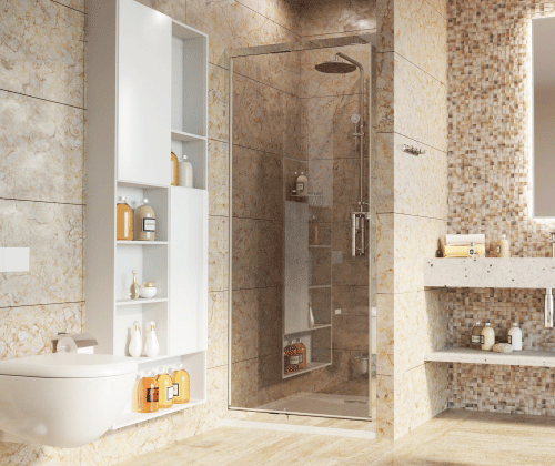Душевая дверь WasserKRAFT Salm 27I 27I04 90x200 стекло прозрачное 6 мм - фото 4