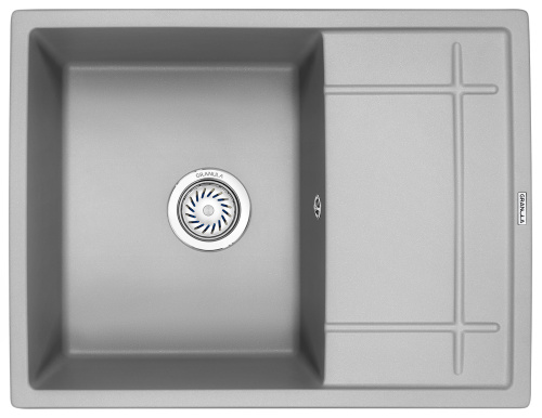 Кухонная мойка Granula 6501 АЛЮМИНИУМ 65х50 цвет серый