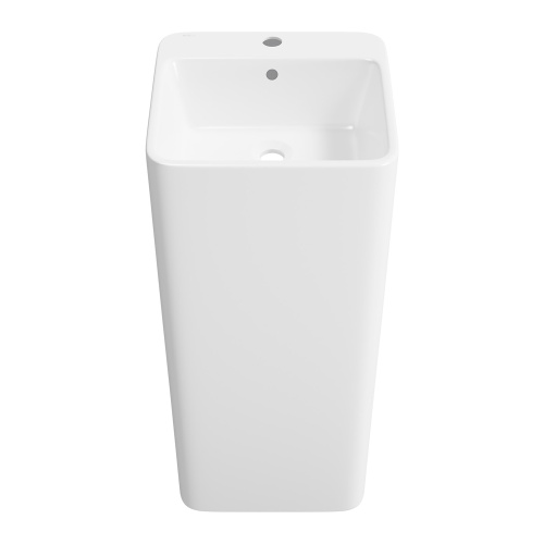 Раковина из сантехнического фарфора Wellsee Callipy Art 33890300S 40х40 напольная цвет белый глянцевый 1 отверстие под смеситель Раковина из сантехнического фарфора Wellsee Callipy Art 33890300S 40х40 напольная цвет белый глянцевый 1 отверстие под смеситель