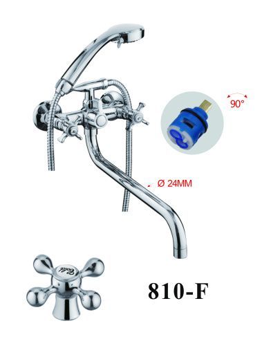 Смеситель для ванны D-Lin D146810-6 настенный хром