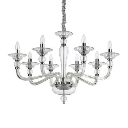 Люстра подвесная Ideal lux Danieli (Даниели) Danieli SP8 Trasparente