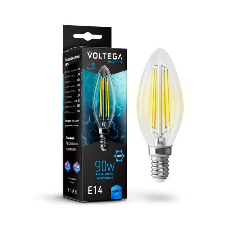 Лампочка светодиодная Voltega Candle 9W Graphene 7135