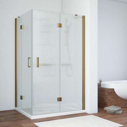 Душевой уголок Vegas-Glass AFA-F TUR+NOVO AFA-F TUR NOVO h1890 90*80 05 Moru R 90х80 стекло рифленое профиль бронза без поддона