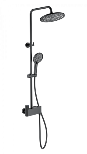 Душевая стойка Wonzon & Woghand Muse WW-B3110-MB настенная цвет черный