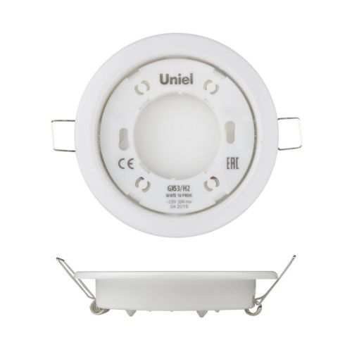 Светильник встраиваемый Uniel GX53/H2 GX53/H2 White 10 Prom